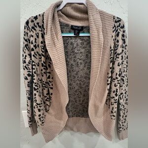 Rachel Zoe Cheetah Print Cardigan